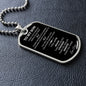 SON DOG TAG BLK