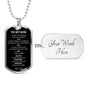 SON DOG TAG BLK