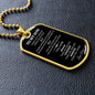 SON DOG TAG BLK