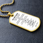 SON DOG TAG WHT