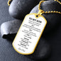 SON DOG TAG WHT