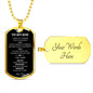SON DOG TAG BLK