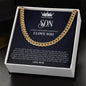 To My Dear Son - Cuban Link Chain
