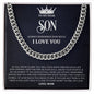 To My Dear Son - Cuban Link Chain