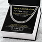 To My Husband - Cuban Link Chain