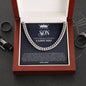 To My Dear Son - Cuban Link Chain