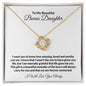 BONUS DAUGHTER-FOREVER CONNECTED-LOVE KNOT
