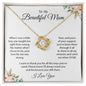 To My Beautiful Mom - Love Knot Necklace