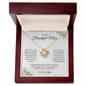 To My Beautiful Mom - Love Knot Necklace