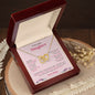 To My Lovely Daughter - Interlocking Hearts Necklace