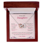 To My Lovely Daughter - Interlocking Hearts Necklace