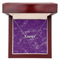 NAME W PURPLE BACKGROUND