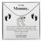 TO MY MOMMY FOOTPRINT