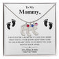 TO MY MOMMY FOOTPRINT