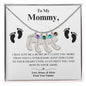 TO MY MOMMY FOOTPRINT