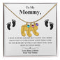 TO MY MOMMY FOOTPRINT