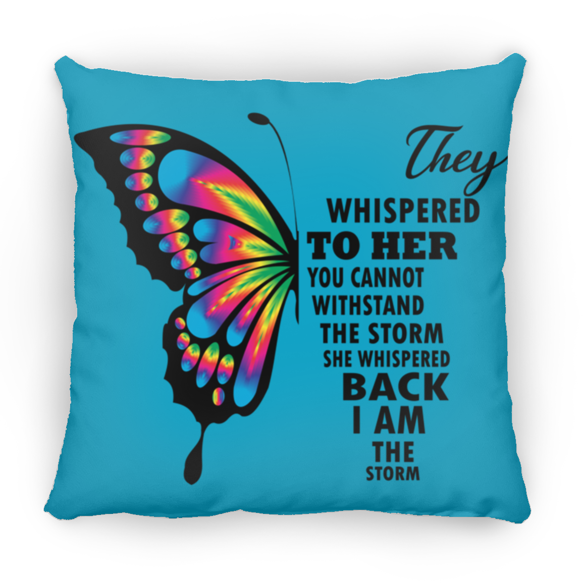 Butterfly Medium Square Pillow 14.5 x 13.5