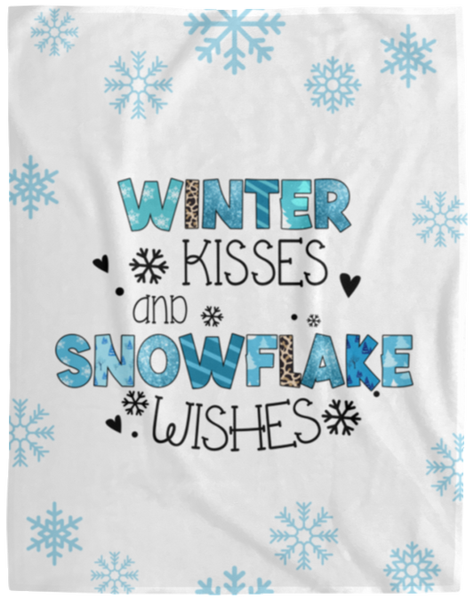 Winter Kisses-Fleece Blanket - 60x80