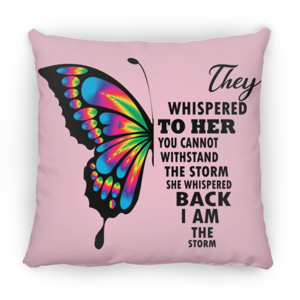 Butterfly Medium Square Pillow 14.5 x 13.5