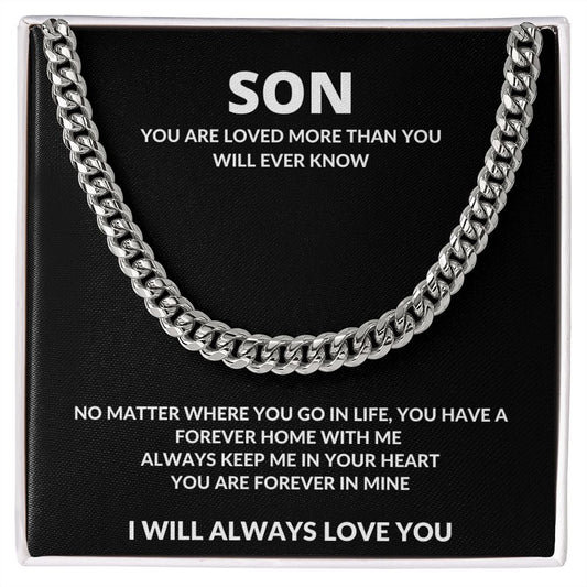 SON blk / Cuban necklace