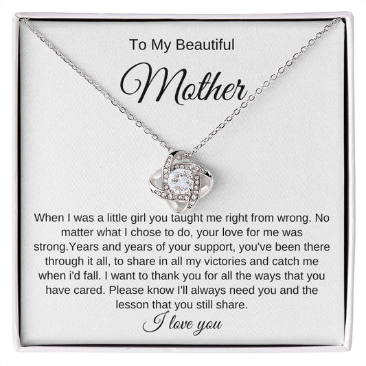 Mother little girl Loveknot