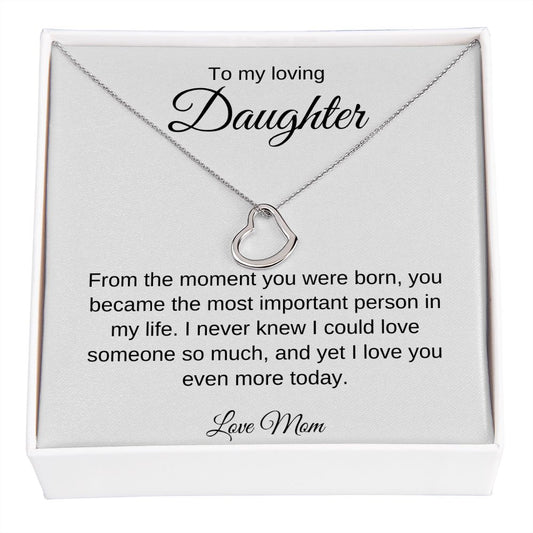 Daughter moment Mom